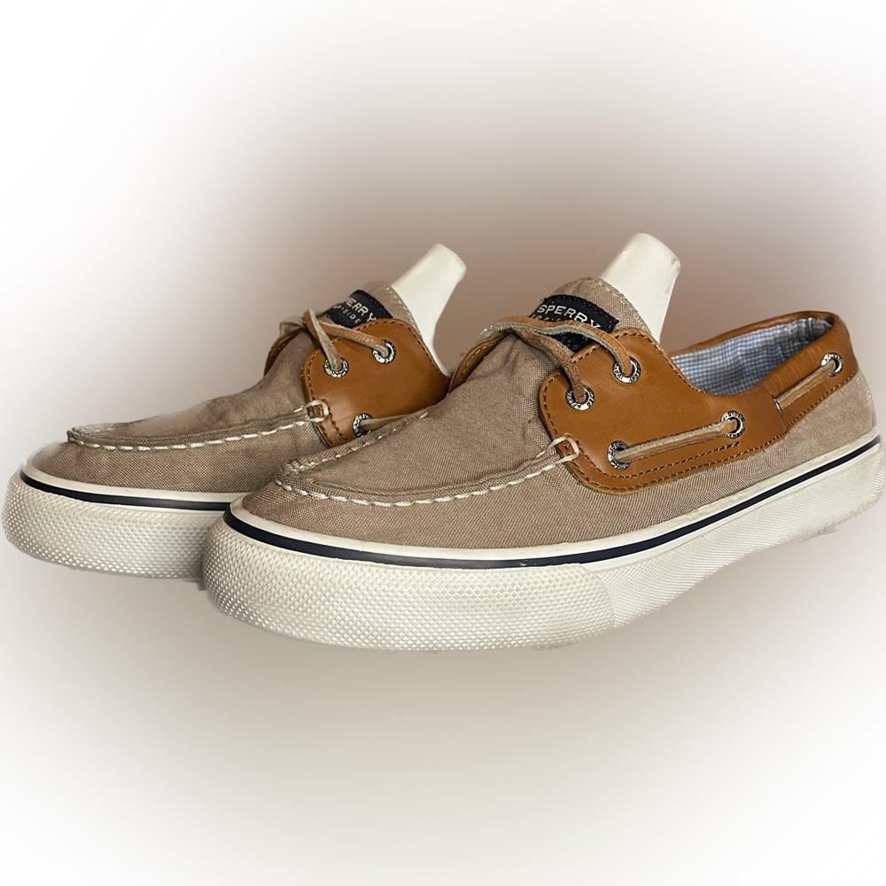 Sperry Top-Sider Bahama - Men’s 10 - Tan with Brown Leather Upper